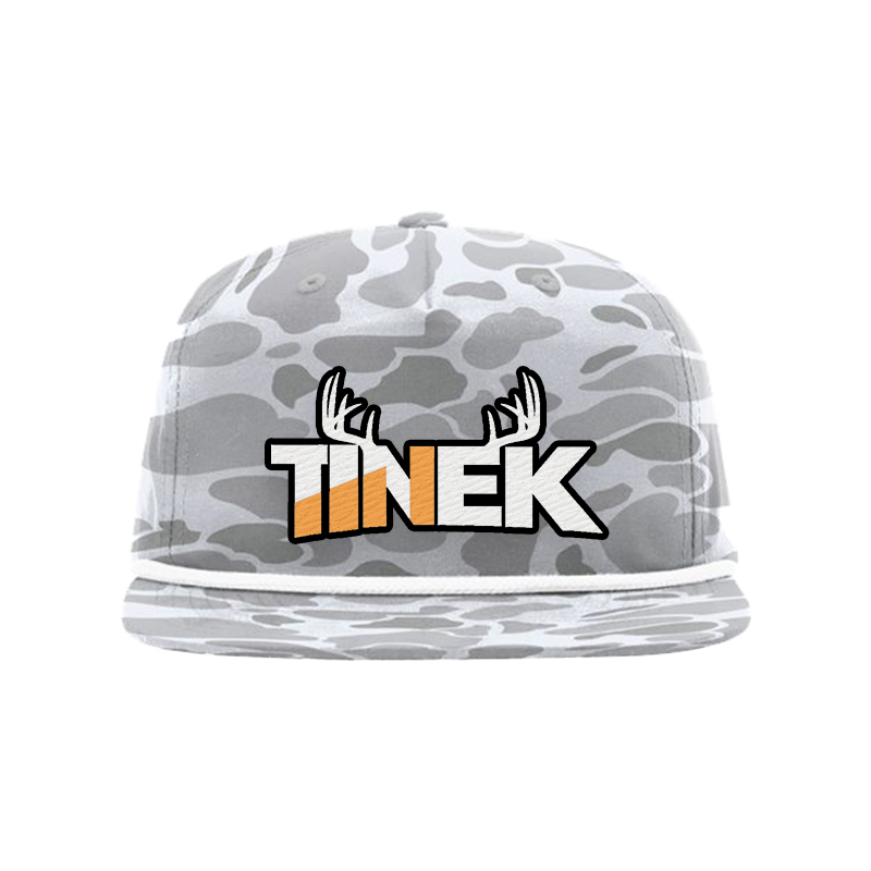 TINEK White Duck Camo Hat