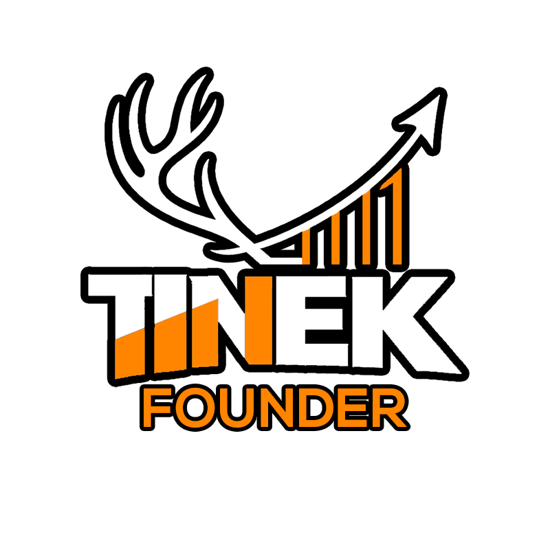 TINEK founder sticker